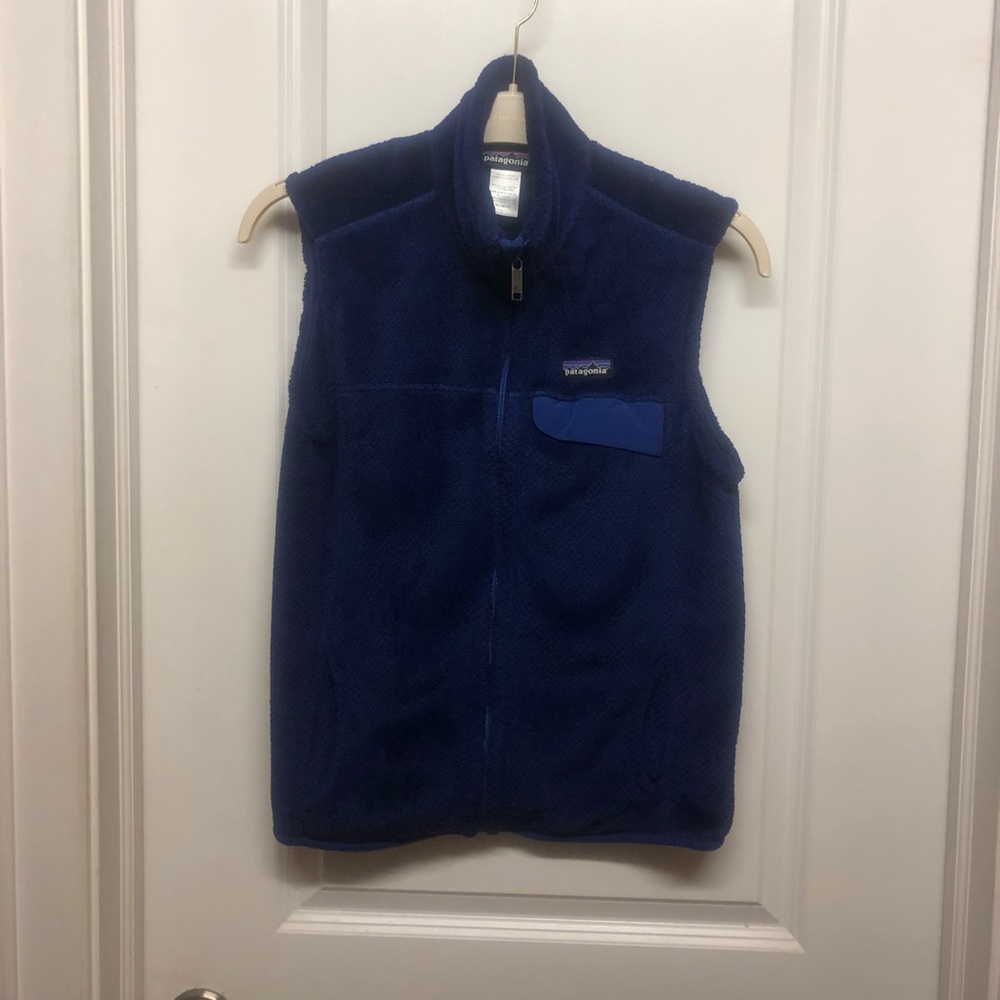 Women’s Patagonia Fleece Vest- Blue Large